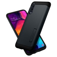 Spigen Slim Armor хибриден кейс с най-висока степен на защита за Samsung Galaxy A50, Metal Slate