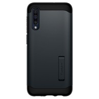 Spigen Slim Armor хибриден кейс с най-висока степен на защита за Samsung Galaxy A50, Metal Slate