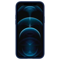 Калъф Spigen Ciel Leather Brick за iPhone 12/12 Pro, Navy