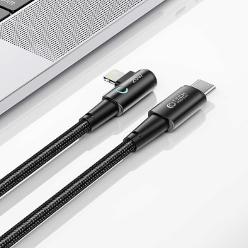 Кабел Tech-Protect UltraBoost, ”L” USB C Към Lightning, PD, 20W / 3A, 100cm, Grey