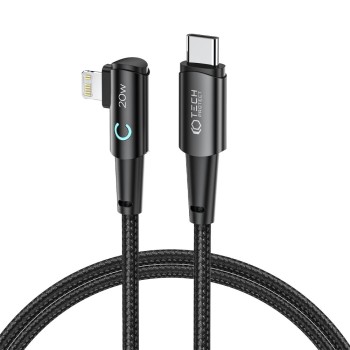 Кабел Tech-Protect UltraBoost, ”L” USB C Към Lightning, PD, 20W / 3A, 100cm, Grey