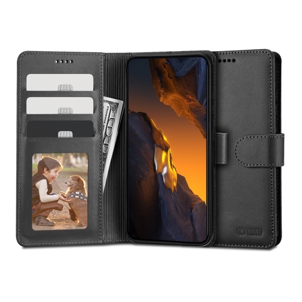 Калъф Tech-Protect Wallet За Xiaomi Poco F5, Black