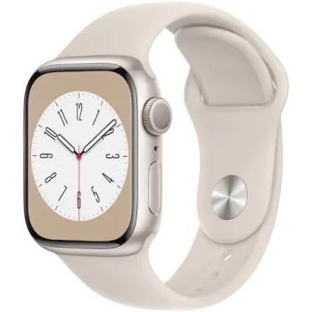 Apple Watch 8, GPS, Корпус Starlight Aluminium 41mm, Starlight Sport Band