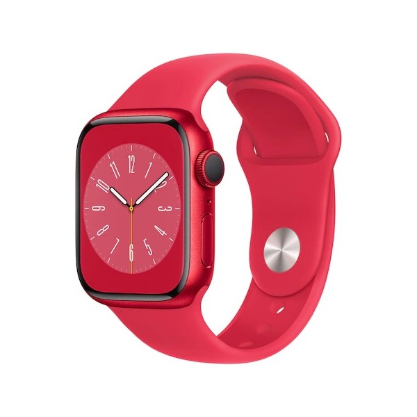 Apple Watch 8, GPS, Корпус RED Aluminium 41mm, RED Sport Band
