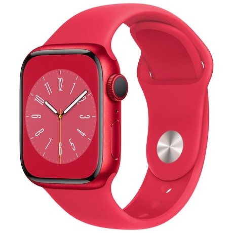 Apple Watch 8, GPS, Корпус RED Aluminium 41mm, RED Sport Band