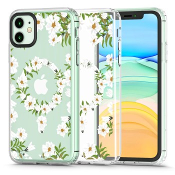 Калъф Tech-Protect MaGood Magsafe За iPhone 11, White Daisy