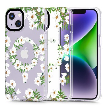 Калъф Tech-Protect MaGood Magsafe За iPhone 14, White Daisy