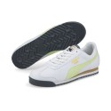 Puma, Спортни обувки Roma Basic+, Бял, Зелен