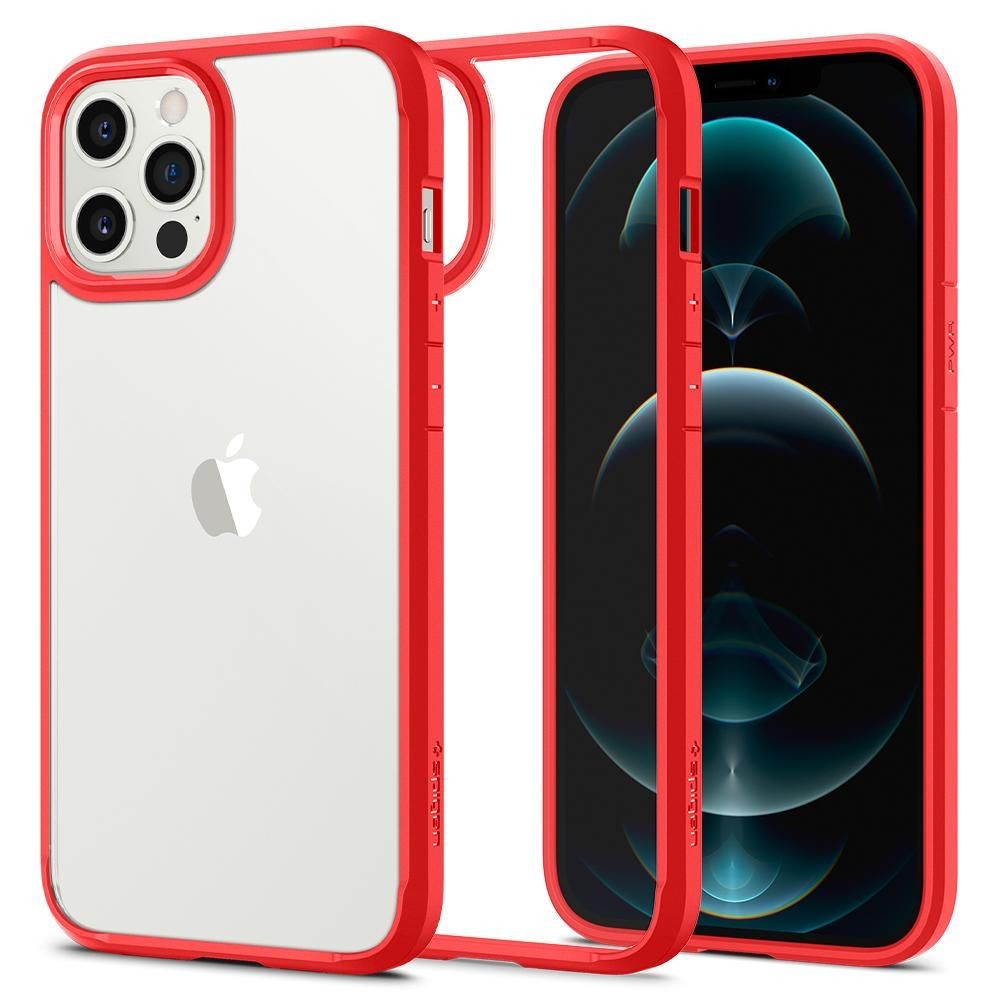 Калъф Spigen Ultra Hybrid за iPhone 12/12 Pro, Red