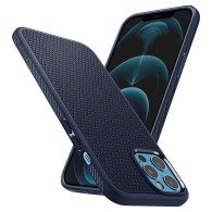 Калъф Spigen Liquid Air за iPhone 12/12 Pro, Navy Blue