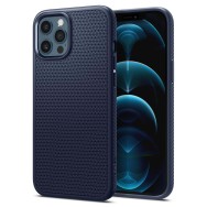 Калъф Spigen Liquid Air за iPhone 12/12 Pro, Navy Blue