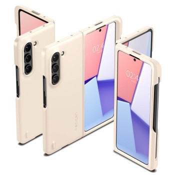 Калъф Spigen Thin Fit Pen за Samsung Galaxy Z Fold 5, Pearled Ivory