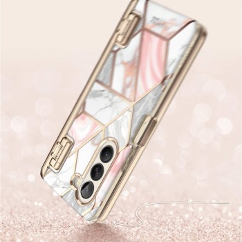 Калъф Supcase Cosmo Pen за Samsung Galaxy Z Fold 5, Marble Pink