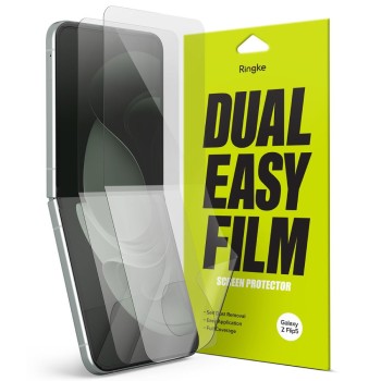 Протектор Ringke Dual Easy Set, 2-Pack за Samsung Galaxy Z Flip 5, Clear