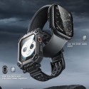 Каишка Supcase Unicorn Beetle Pro & Tempered Glass за Apple Watch 4 / 5 / 6 / 7 / 8 / SE, 44 / 45mm, Black