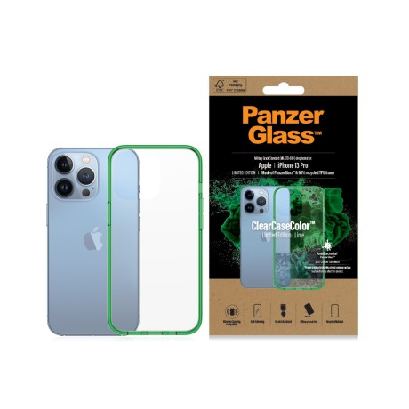 Калъф PanzerGlass Clear Case За iPhone 13 Pro, Lime