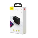 Адаптер Baseus Speed Dual QC3.0 Quick charger 2хUSB  30w, Черен