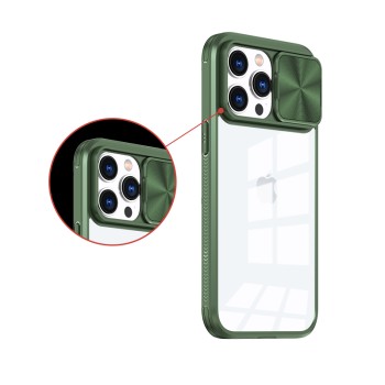 Калъф fixGuard MX CamSlider Case За iPhone 14 Pro, Green