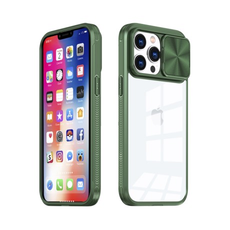 Калъф fixGuard MX CamSlider Case За iPhone 14, Green