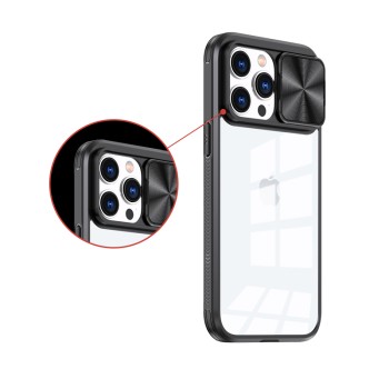 Калъф fixGuard MX CamSlider Case За iPhone 13 Pro, Black