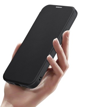 Калъф Dux Ducis Skin X Pro Magnetic Flip MagSafe за iPhone 15, Black
