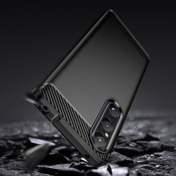 Калъф fixGuard FlexCarbon за Sony Xperia 1 V, Black