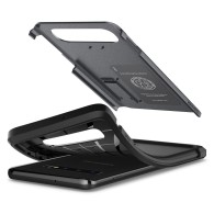 Spigen Tough Armor хибриден кейс с най-висока степен на защита Tech за Samsung Galaxy S10+ Plus, Graphite Grey