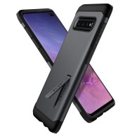 Spigen Tough Armor хибриден кейс с най-висока степен на защита Tech за Samsung Galaxy S10+ Plus, Graphite Grey
