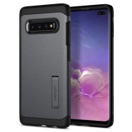 Spigen Tough Armor хибриден кейс с най-висока степен на защита Tech за Samsung Galaxy S10+ Plus, Graphite Grey