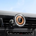 Безжично зарядно и стойка за кола Dudao F12 MAX, Magnetic Wireless Magsafe, 15W, Air Vent, Черен