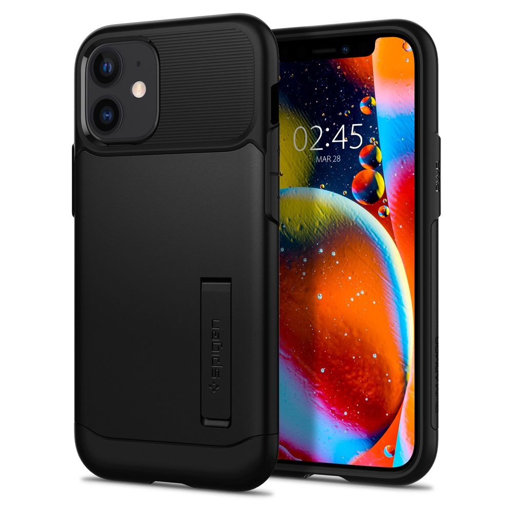 Калъф Spigen Slim Armor за iPhone 12 Mini, Black