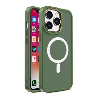 Калъф fixGuard Color Matte Magsafe за iPhone 15 Pro, Green