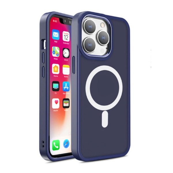 Калъф fixGuard Color Matte Magsafe за iPhone 15 Pro, Navy Blue