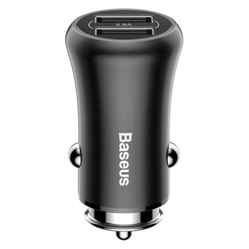 Зарядно за кола Baseus Gentleman Universal Car Charger 2x USB 4.8A, Черен