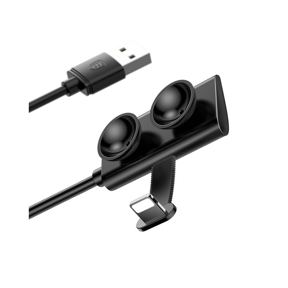 Lightning кабел за iPhone, iPad и iPod с Lightning Baseus Suction Cup, Черен