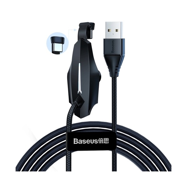 Кабел Baseus Colorful Mobile Gaming USB / USB Typ C 2A 2М, Черен