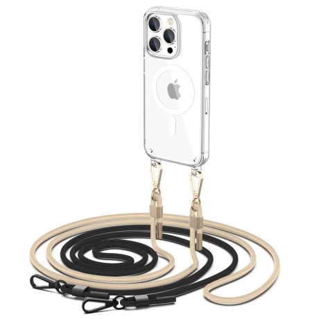 Калъф TECH-PROTECT flexAir Chain Magsafe за iPhone 15 Pro Max, Black beige