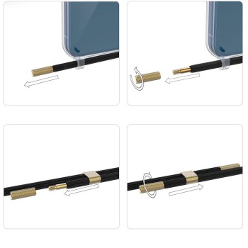 Калъф TECH-PROTECT flexAir Chain Magsafe за iPhone 15 Pro, Black beige