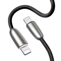 Кабел Baseus Torch USB / Lightning 2.4A 1M LED , Черен