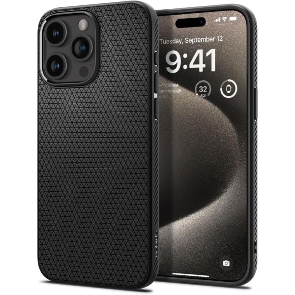 Калъф Spigen Liquia Air за iPhone 15 Pro Max, Matte Black