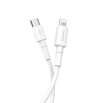 Кабел Baseus durable USB Type C/ Lightning 18W QC3.0 1M, Бял