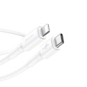 Кабел Baseus durable USB Type C/ Lightning 18W QC3.0 1M, Бял