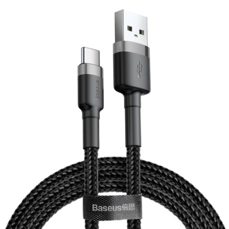 Кабел Кабел Baseus Cafule USB / USB-C QC3.0 2A 3M, Сив