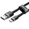 Кабел Кабел Baseus Cafule USB / USB-C QC3.0 2A 3M, Сив