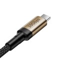 Кабел Baseus Cafule USB-C/USB-C  60W 20V/3A 1M, Златен