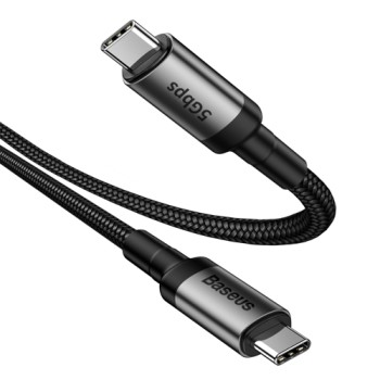 Кабел Baseus Cafule USB-C/USB-C  60W 20V/3A 1M, Сив