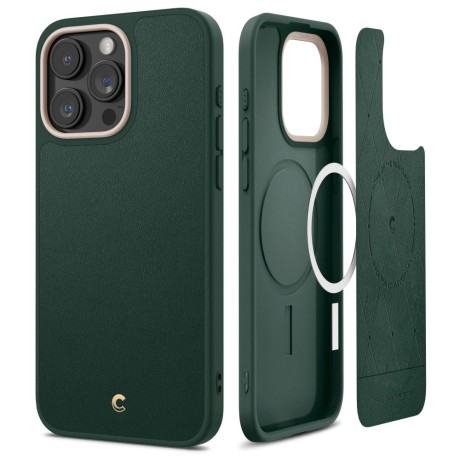 Калъф Spigen Cyrill Kajuk Mag Magsafe за iPhone 15 Pro, Forest Green