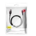 Кабел Baseus Halo Data USB/Lightning  LED 2.4A 1M, Черен