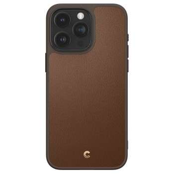 Калъф Spigen Cyrill Kajuk Mag Magsafe за iPhone 15 Pro Max, Saddle Brown