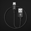 Кабел Baseus Rapid USB Type C, LED,2A 1m, Черен